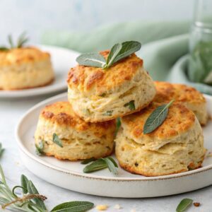 Sage And Cheddar Biscuits (No Yeast) Recipe