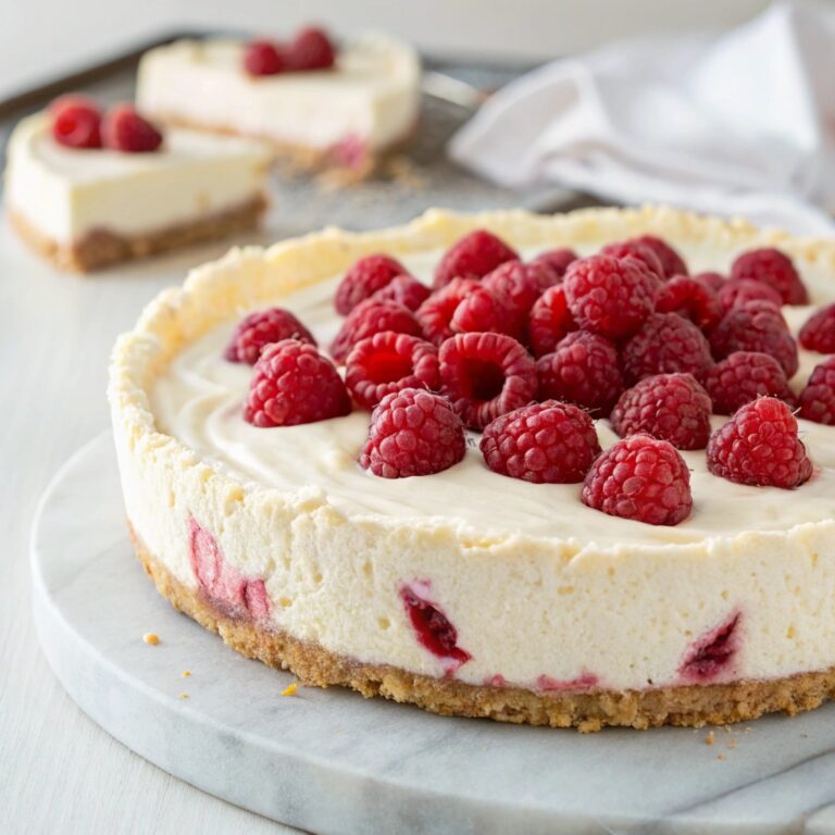 No-Bake White Chocolate Raspberry Pie Recipe