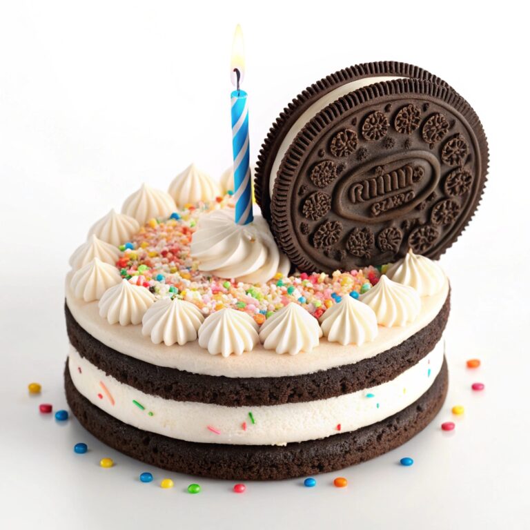 GIANT Single-Serving Birthday Cake Oreo Cookies Recipe