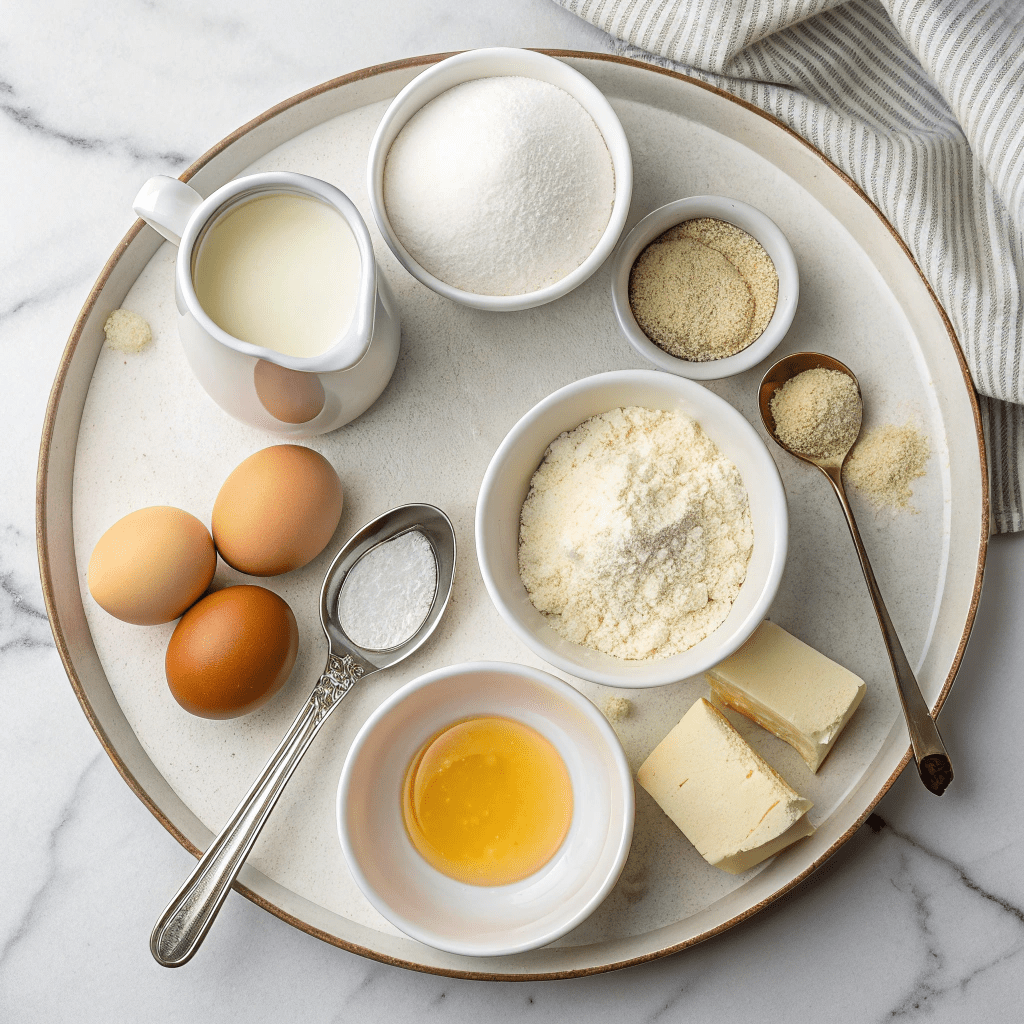 Ingredients for 3 Dessert Tacos