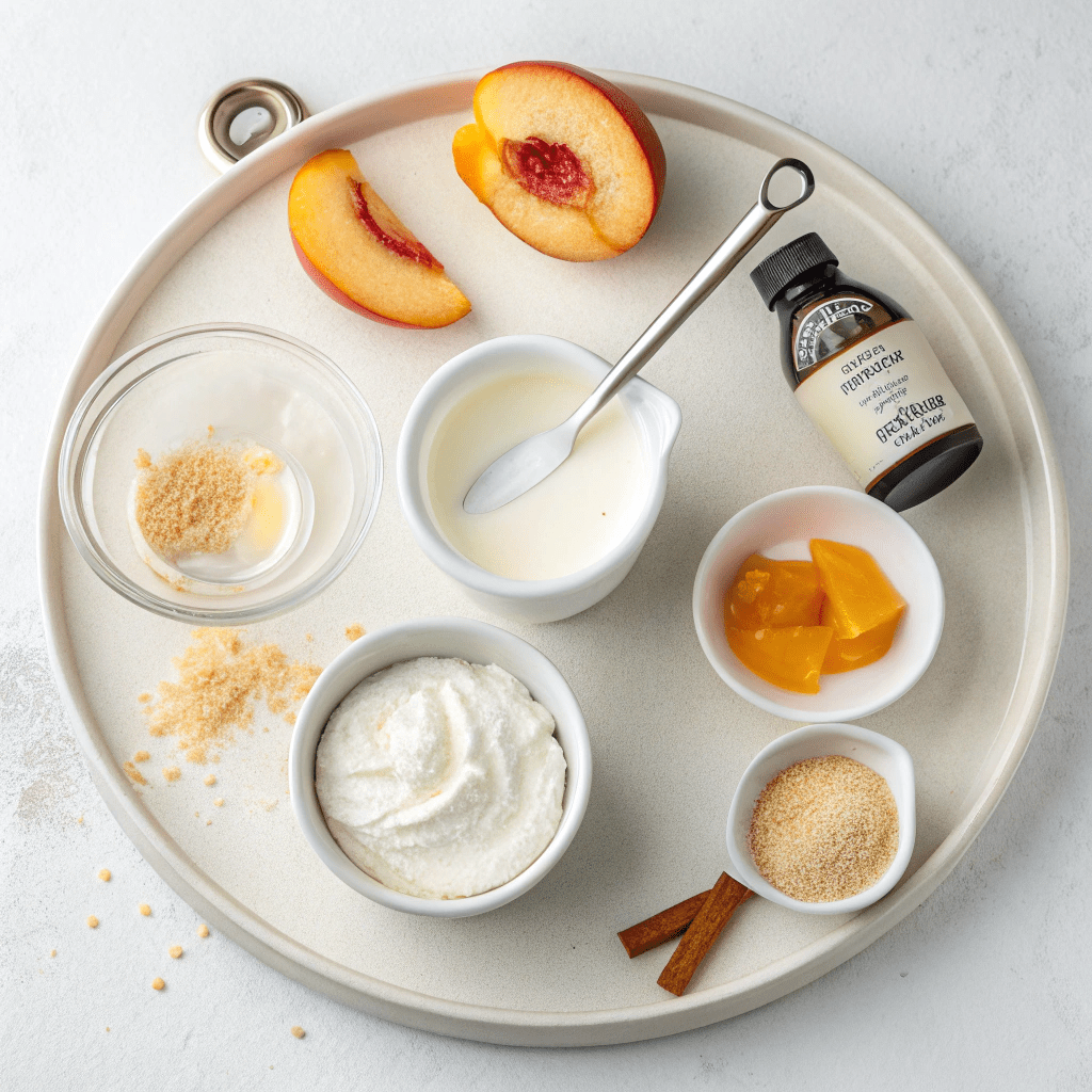 What You'll Need for Peaches & Cream Popsicles