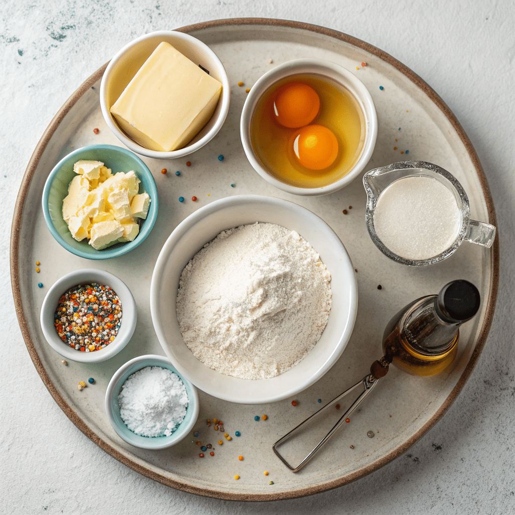 Ingredients for GIANT Single-Serving Birthday Cake Oreo Cookies