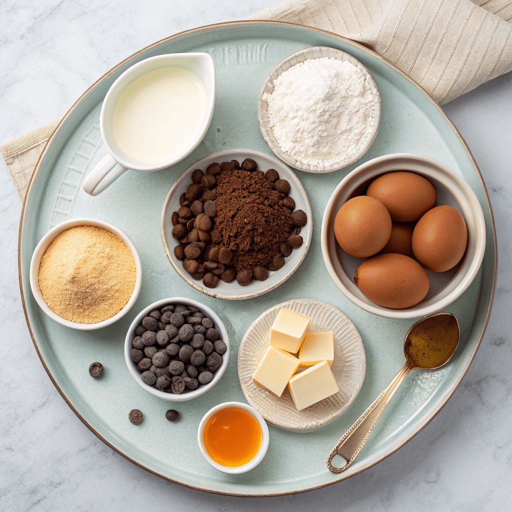 Delicious Ingredients for Hot Chocolate & Toasted Marshmallow Cookies