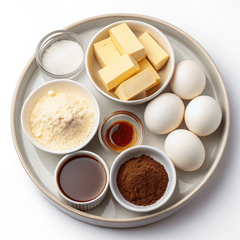 Ingredients for Red Velvet Lava Cake
