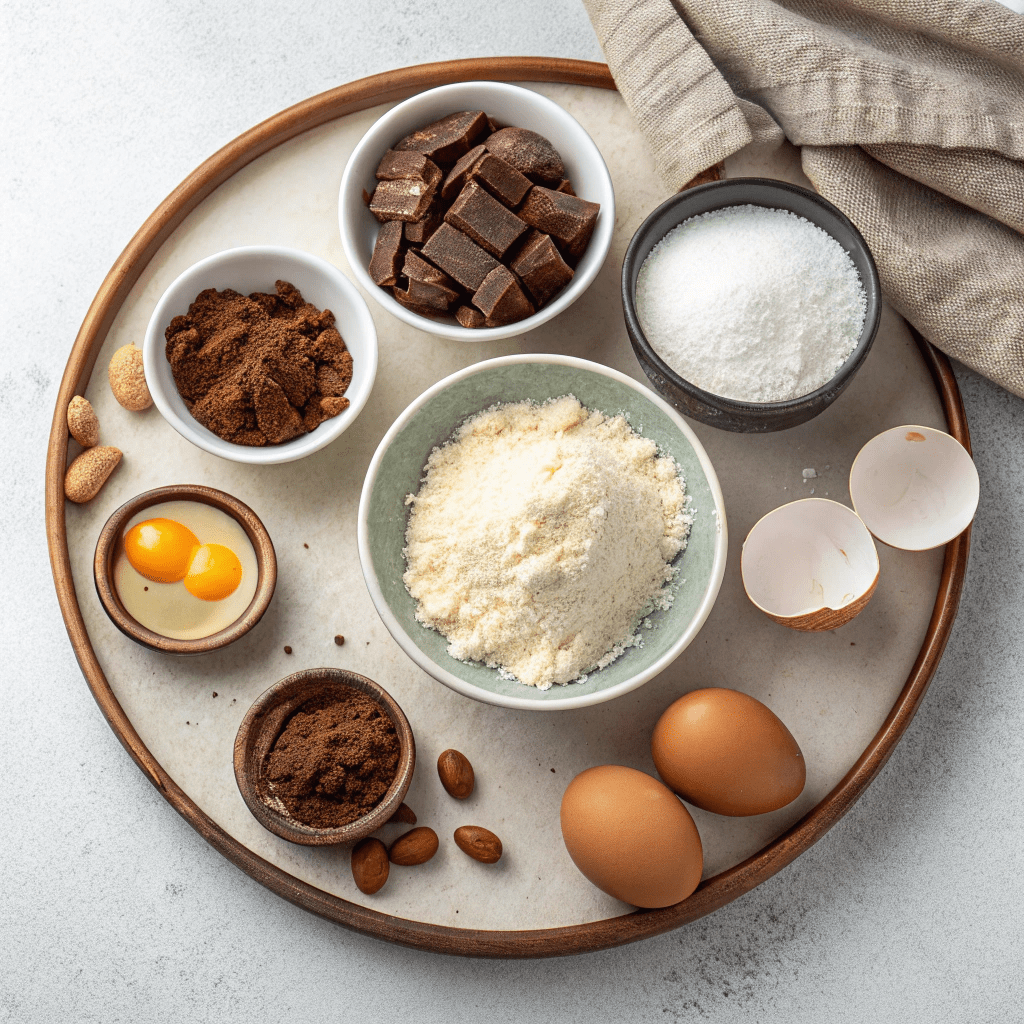 Ingredients for Gluten-Free Chocolate Cake