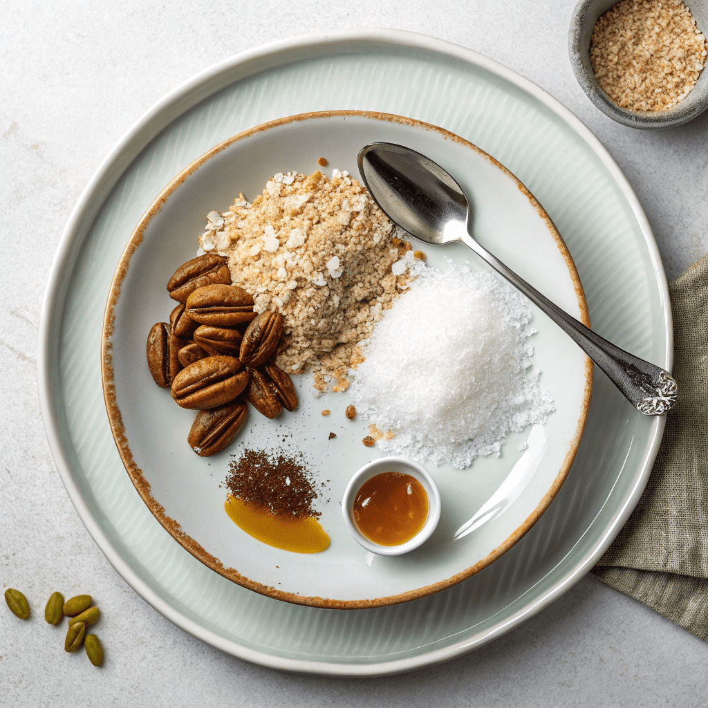 Ingredients for Maple & Pecan Homemade Granola