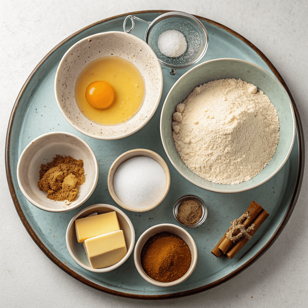 Ingredients for Chewy & Soft Molasses Cookies