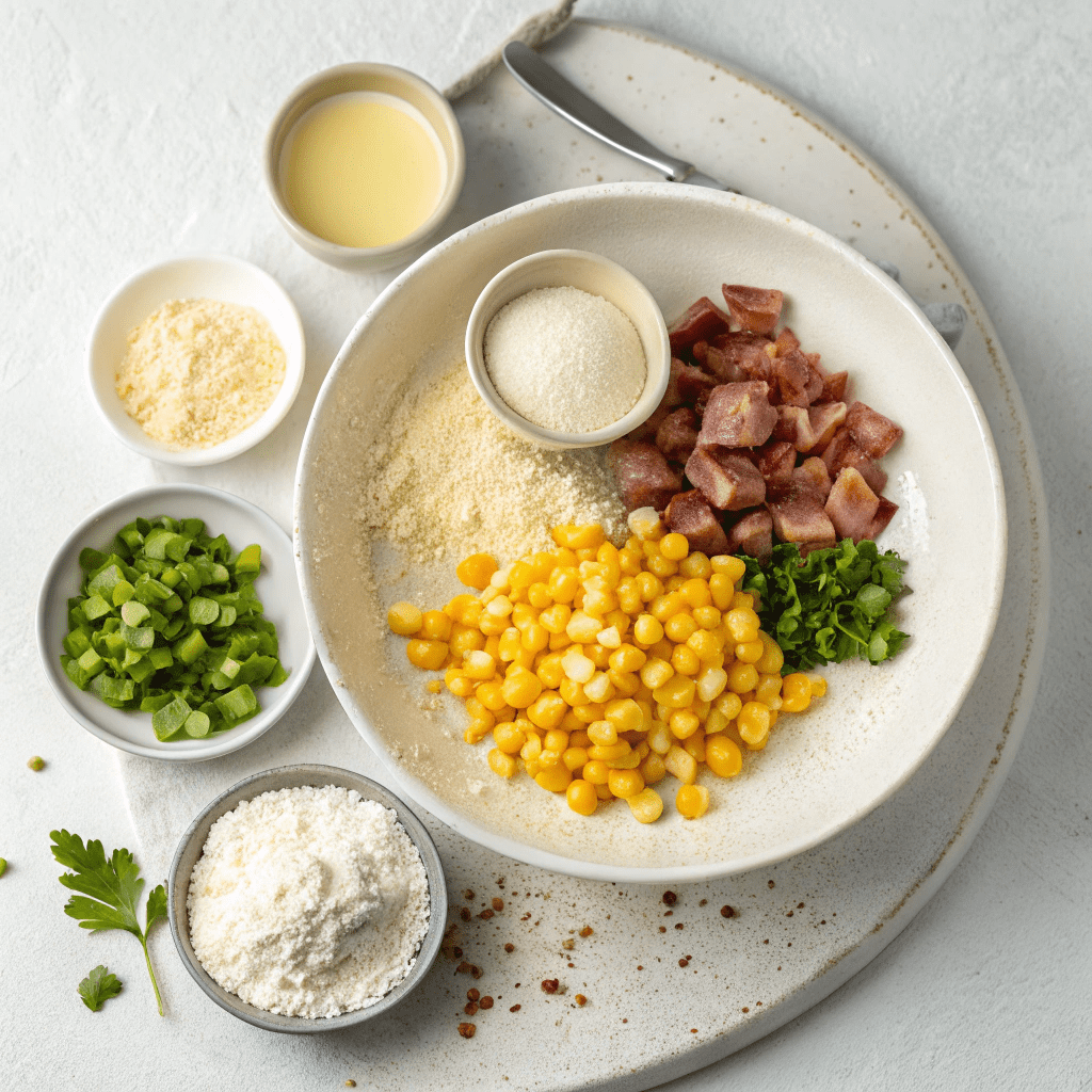 Simple & Savory Cornbread Muffins Ingredients
