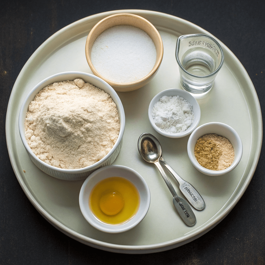 Ingredients for Whole Wheat Tortillas