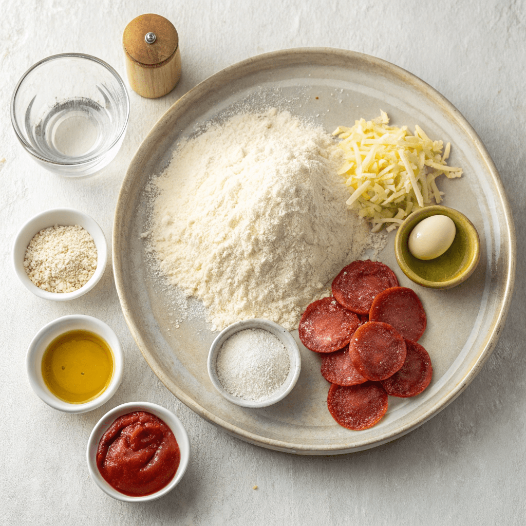Ingredients for The Most BUBBLY Focaccia Pizza