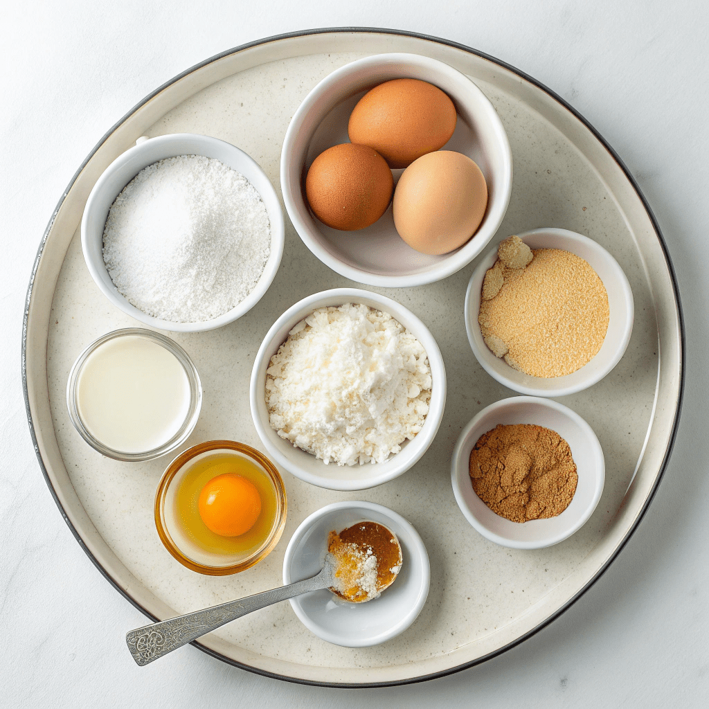 Ingredients for Easy Keto Crepes