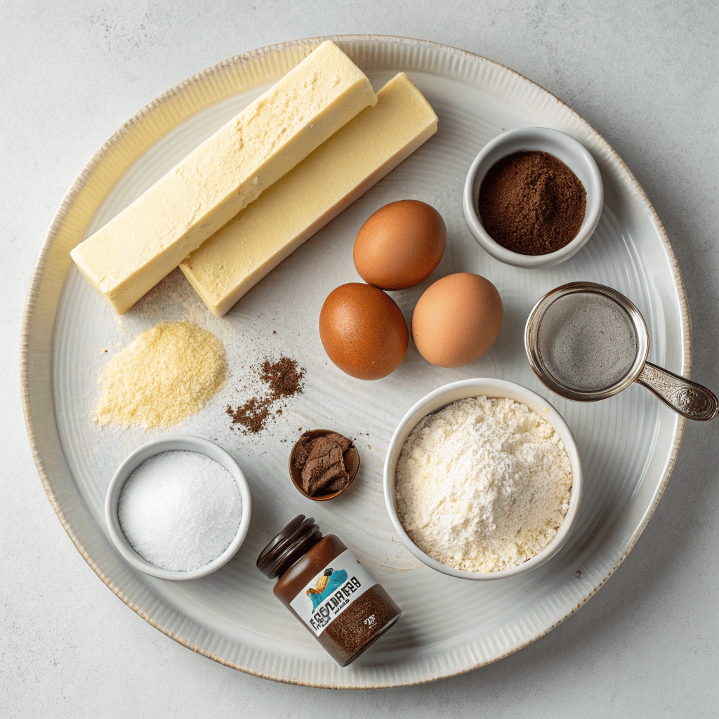 Ingredients for Nutella Lava Cookies