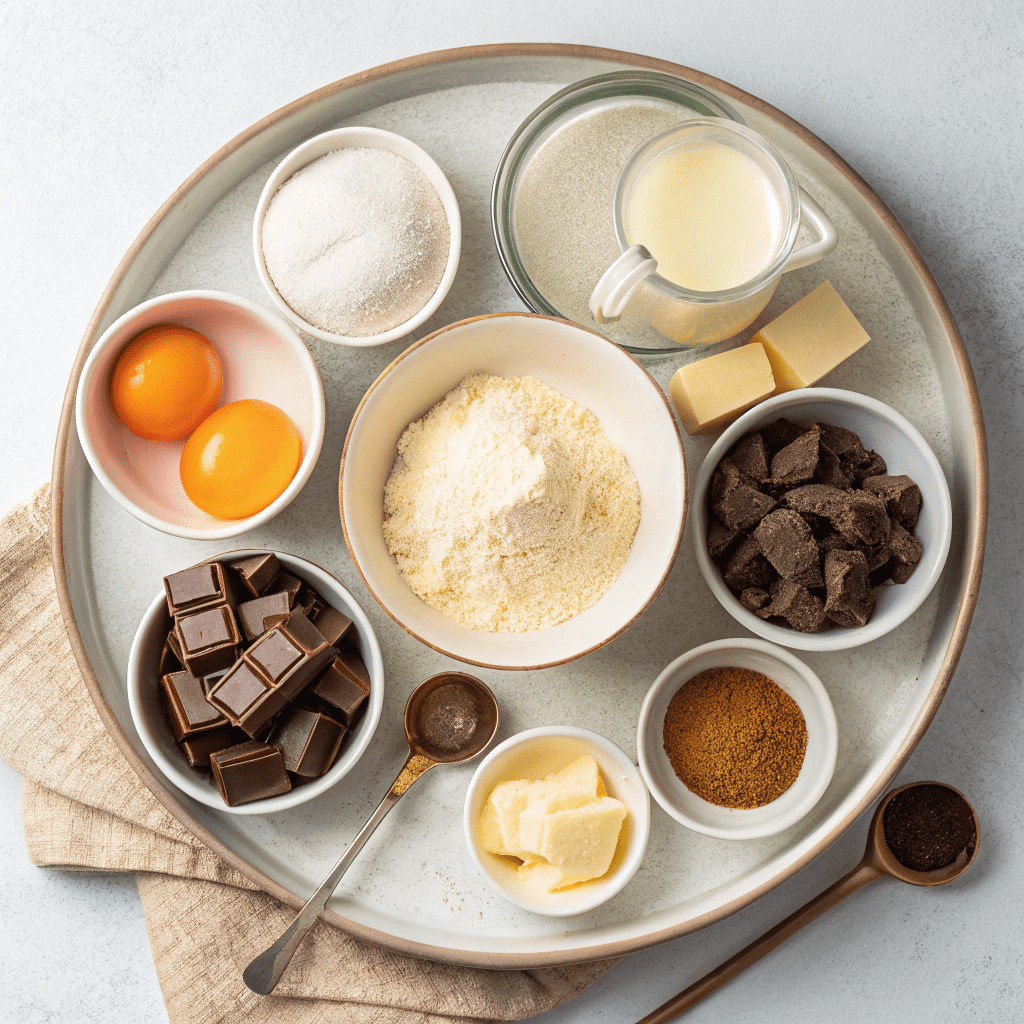 Ingredients for Thin & Crispy Chocolate Chip Cookies