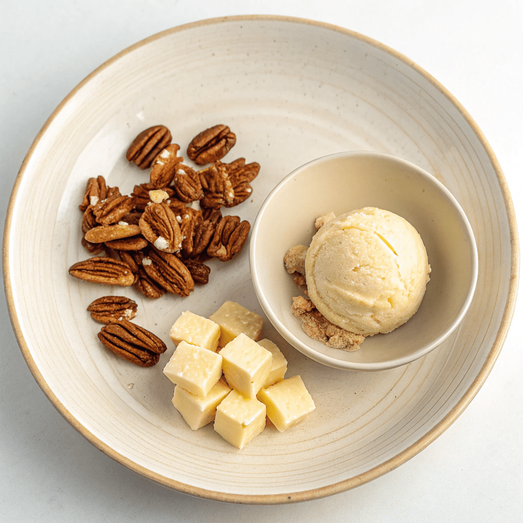 Ingredients for Butter Pecan Gelato