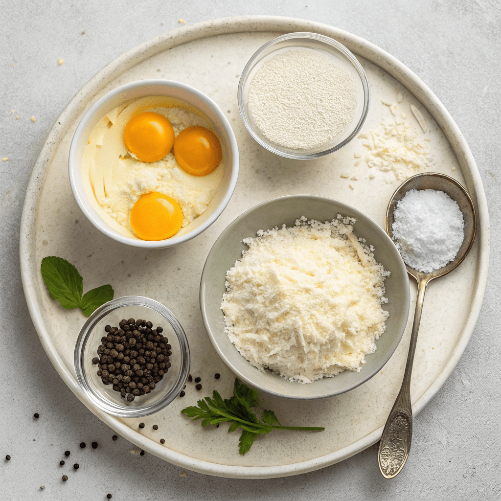 Ingredients for The Easiest Homemade Ricotta Gnocchi
