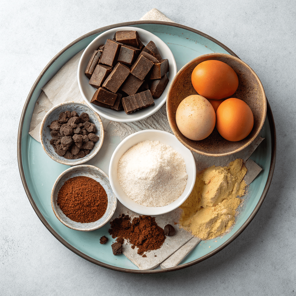 Ingredients for ‘5 Star’ Triple Chocolate Chip Cookies
