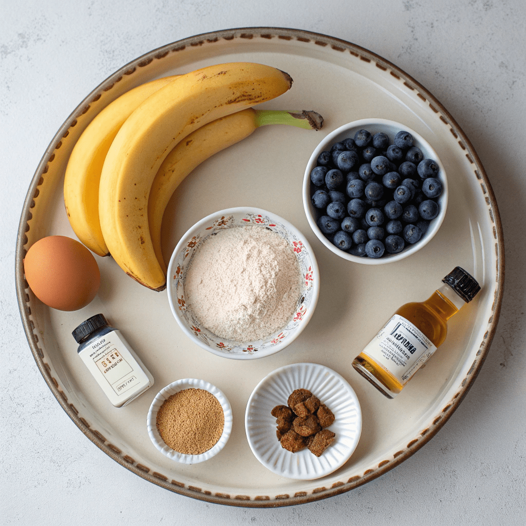 Must-Try Blueberry Banana Bread Ingredients