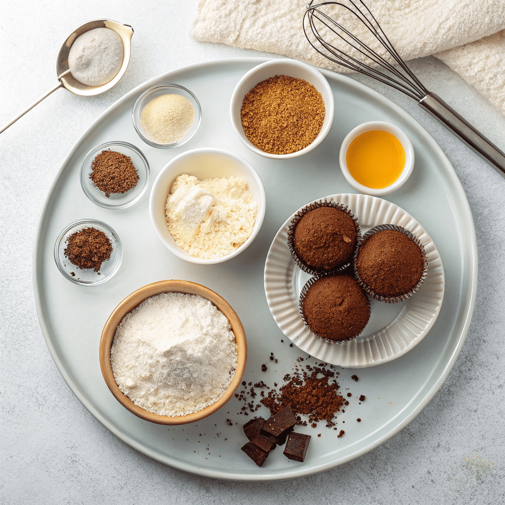 Ingredients for a Quick Red Velvet Treat