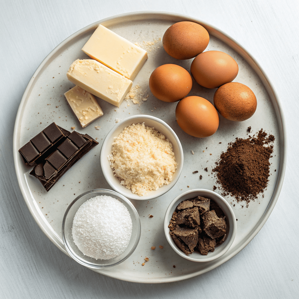 Ingredients for Chewy Coconut Macaroon Brownies