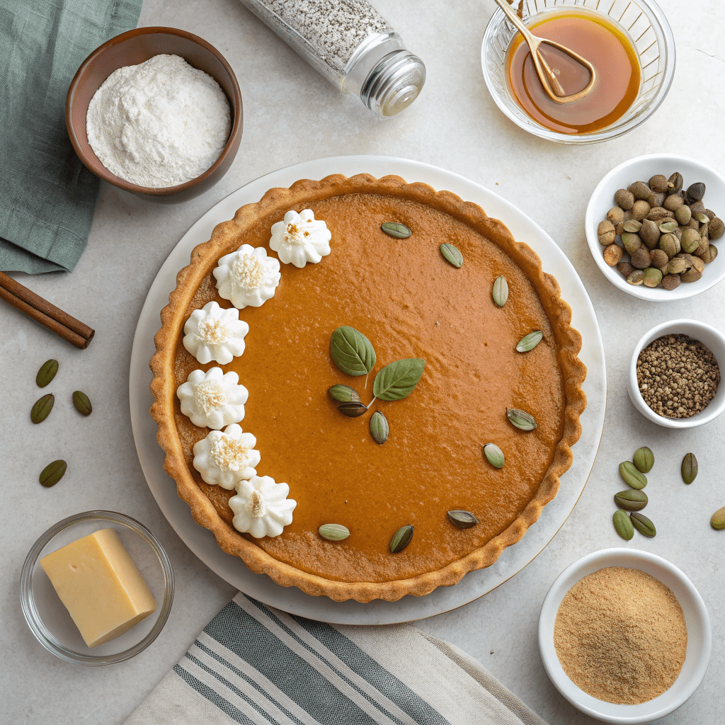 Ingredients for Warm Chai Pumpkin Pie
