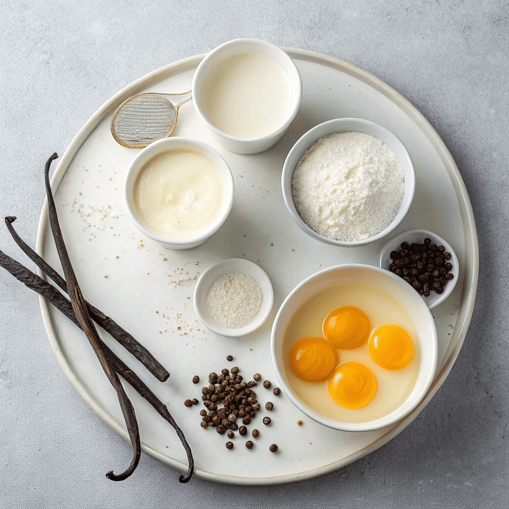 Ingredients for Foolproof Creme Anglaise