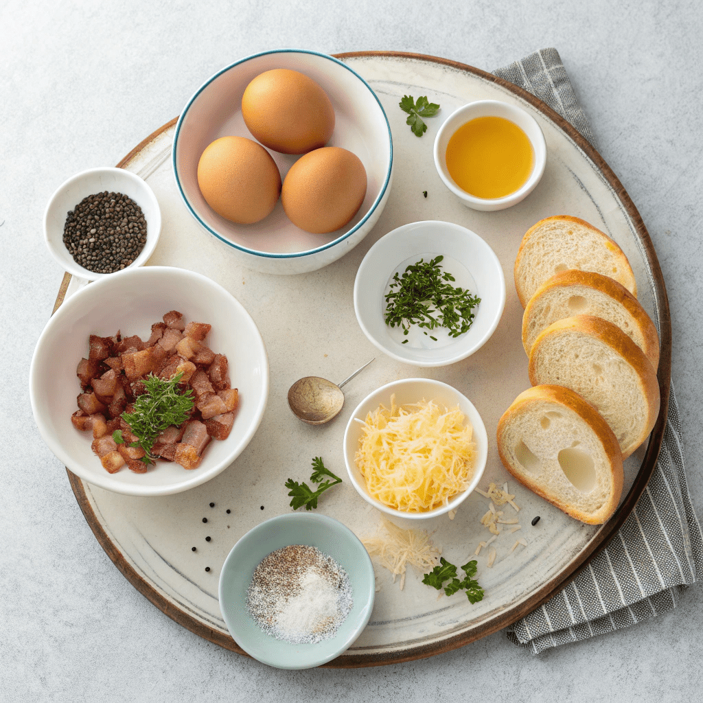 What You'll Need for Bacon and Cheese Strata