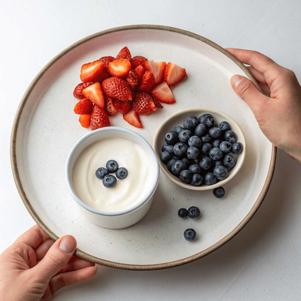 Ingredients for Yogurt and Berries Dog Treats