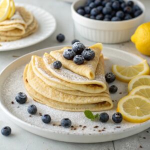 Lemon and Blueberry Crepes Recipe