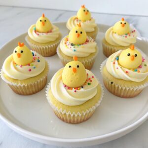 Baby Chick Vanilla Cupcakes (Small Batch Cupcakes for Spring) Recipe