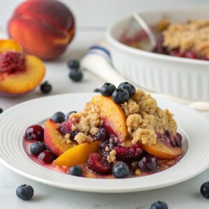 Peach and Blueberry Crisp Recipe