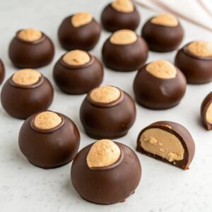 Homemade Buckeyes (Ohio Chocolate Peanut Butter Balls) Recipe
