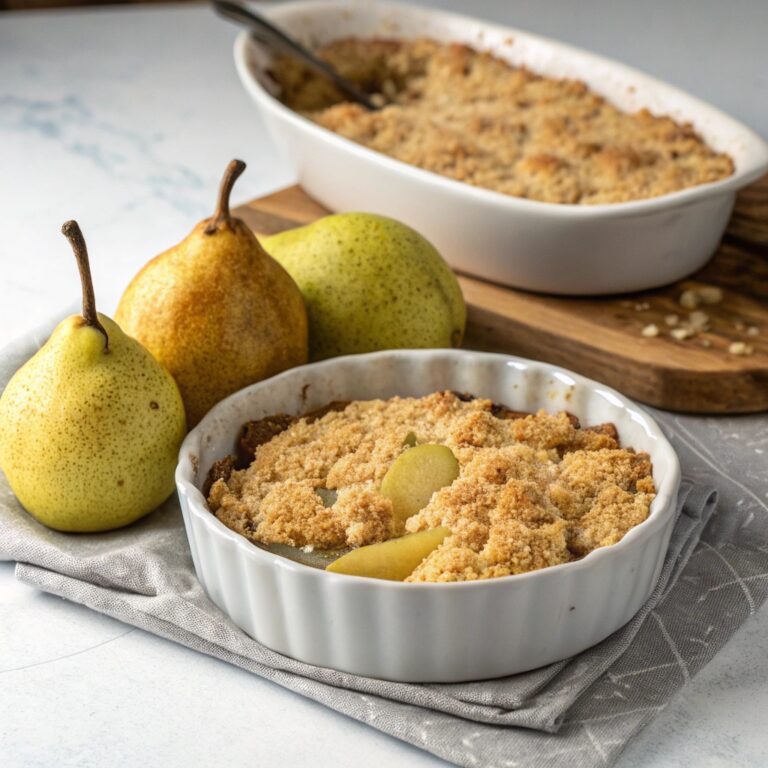 Homemade Pear Crumble Recipe