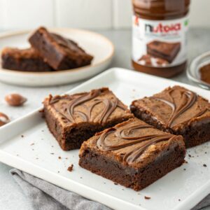 2 Ingredient Nutella Brownies Recipe