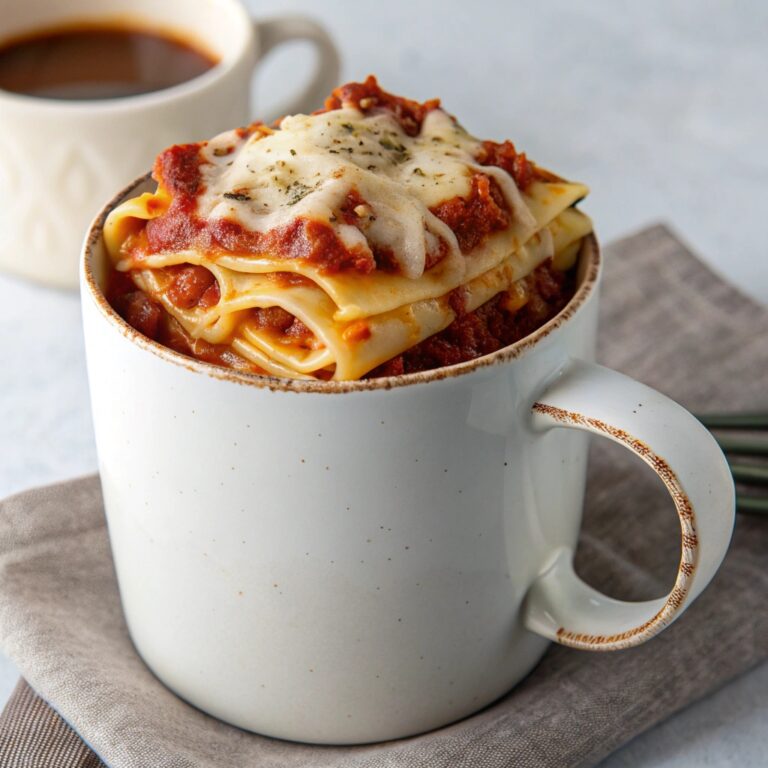 Microwave Lasagna In A Mug Recipe