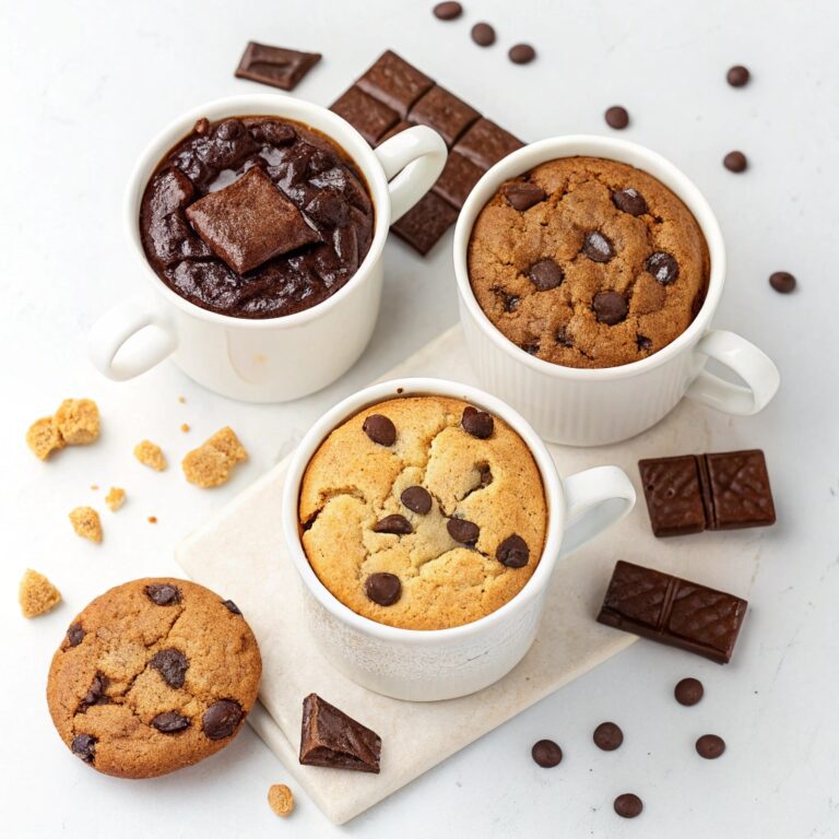 1 Minute Mug Cookies: 3 Different Cookies Made in the Microwave Recipe