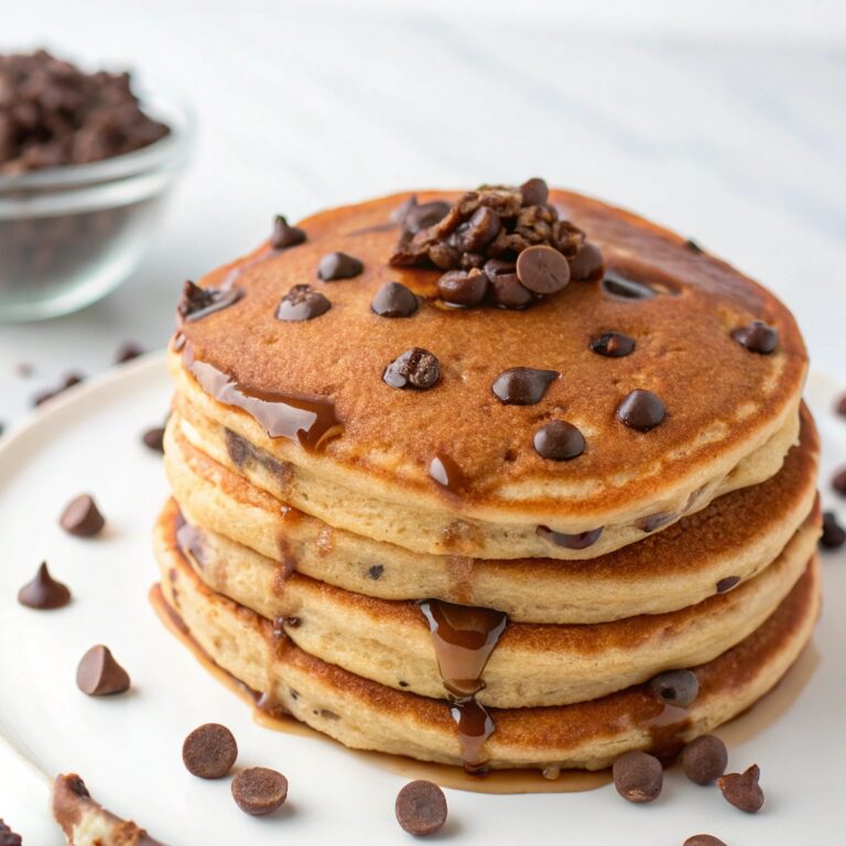 Perfectly Sweet Chocolate Chip Pancakes Recipe