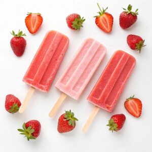 Strawberry Milk Popsicles Recipe