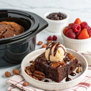 Hot Fudge Brownie in a Crock Pot Recipe