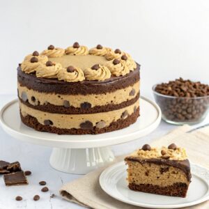 Brownie Layer Cake with Cookie Dough Frosting Recipe