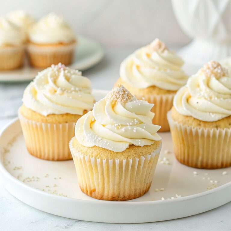 Homemade Vanilla Cupcakes with Buttercream Frosting Recipe