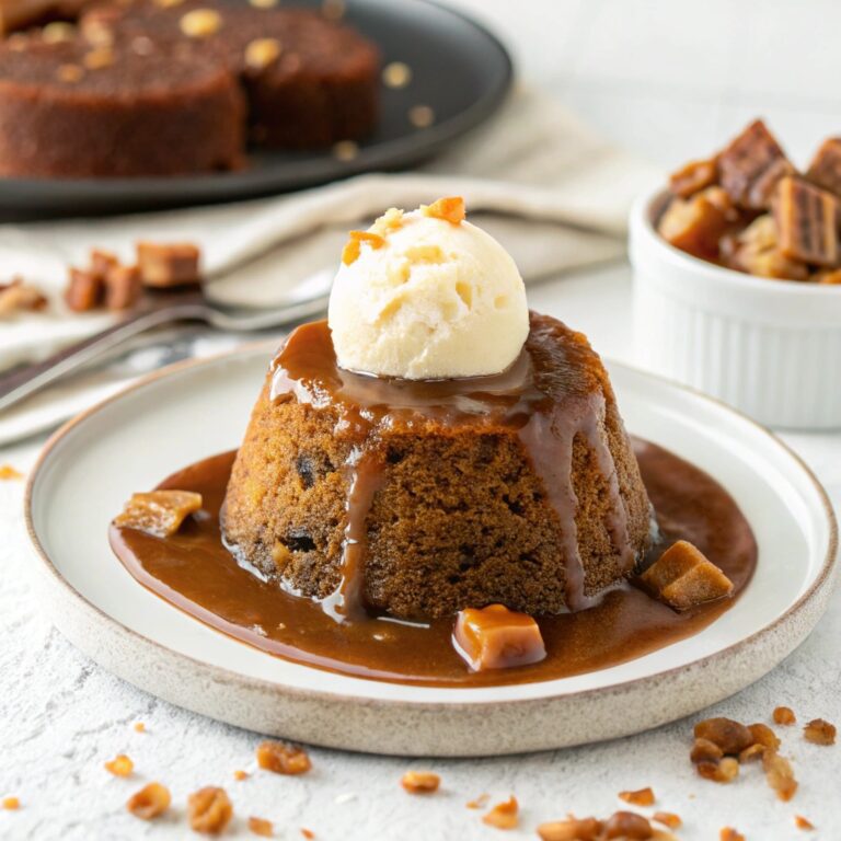 Traditional English Sticky Toffee Pudding Recipe