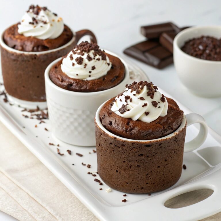Chocolate Mug Cake Trio Recipe
