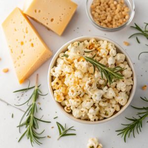 Microwave Cheese & Rosemary Popcorn Recipe