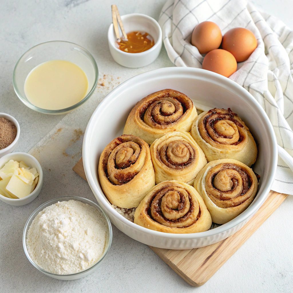 1-Hour No-Yeast Cinnamon Rolls Ingredients