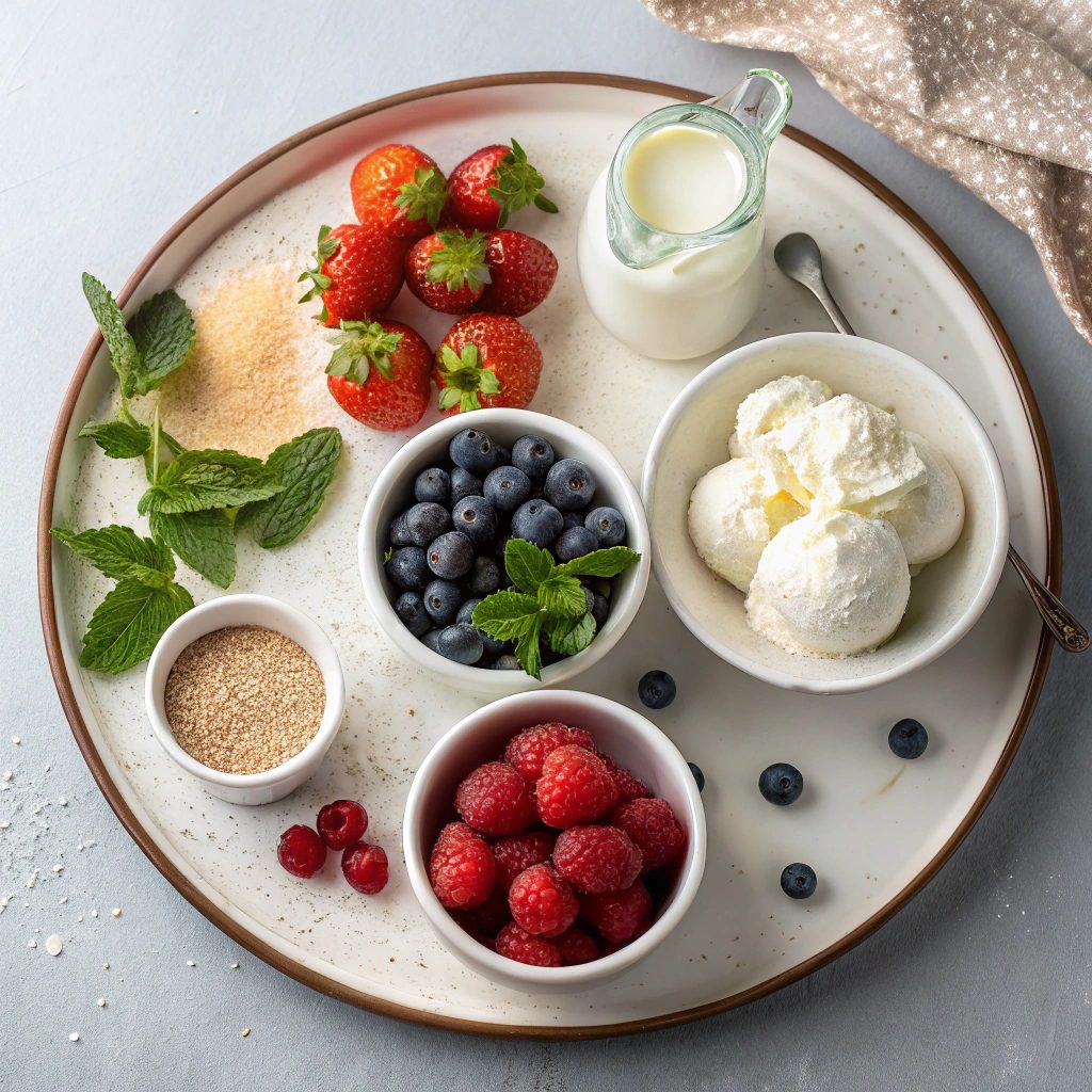 Christmas Wreath Pavlova Ingredients