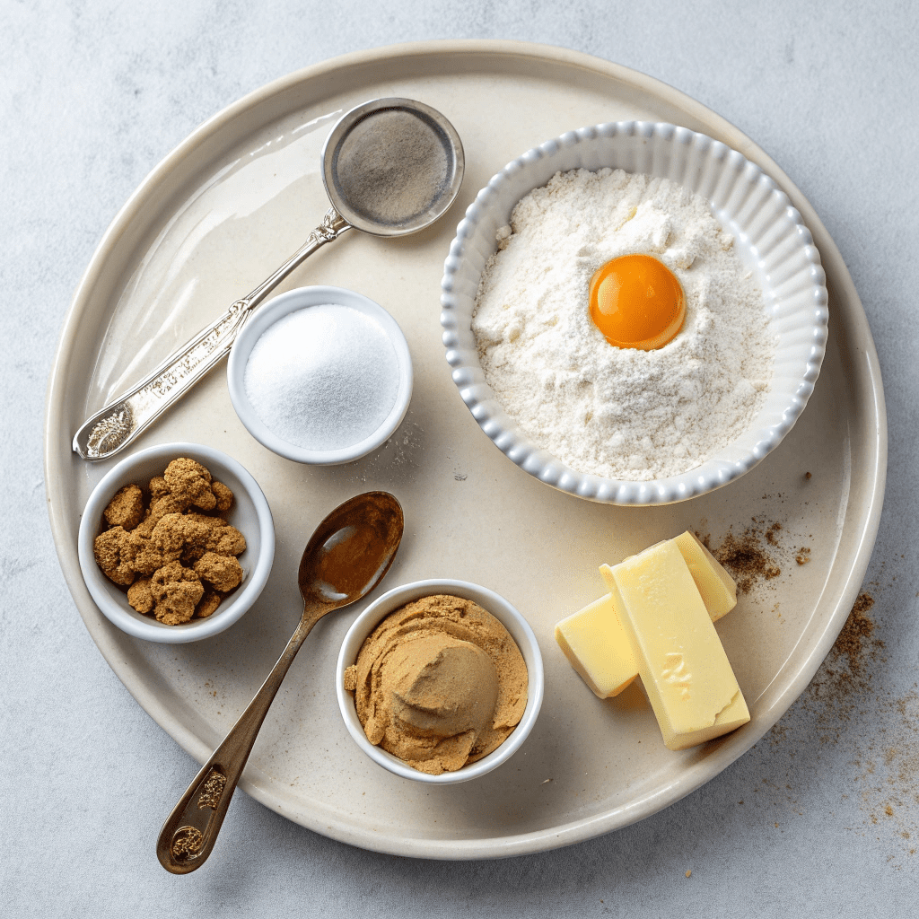 Ingredients for 1 Minute Mug Cookies