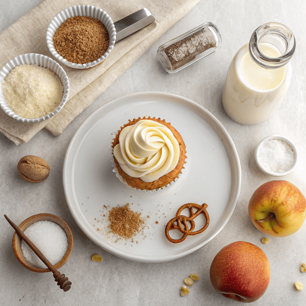 Ingredients for Apple Cupcakes for Fall