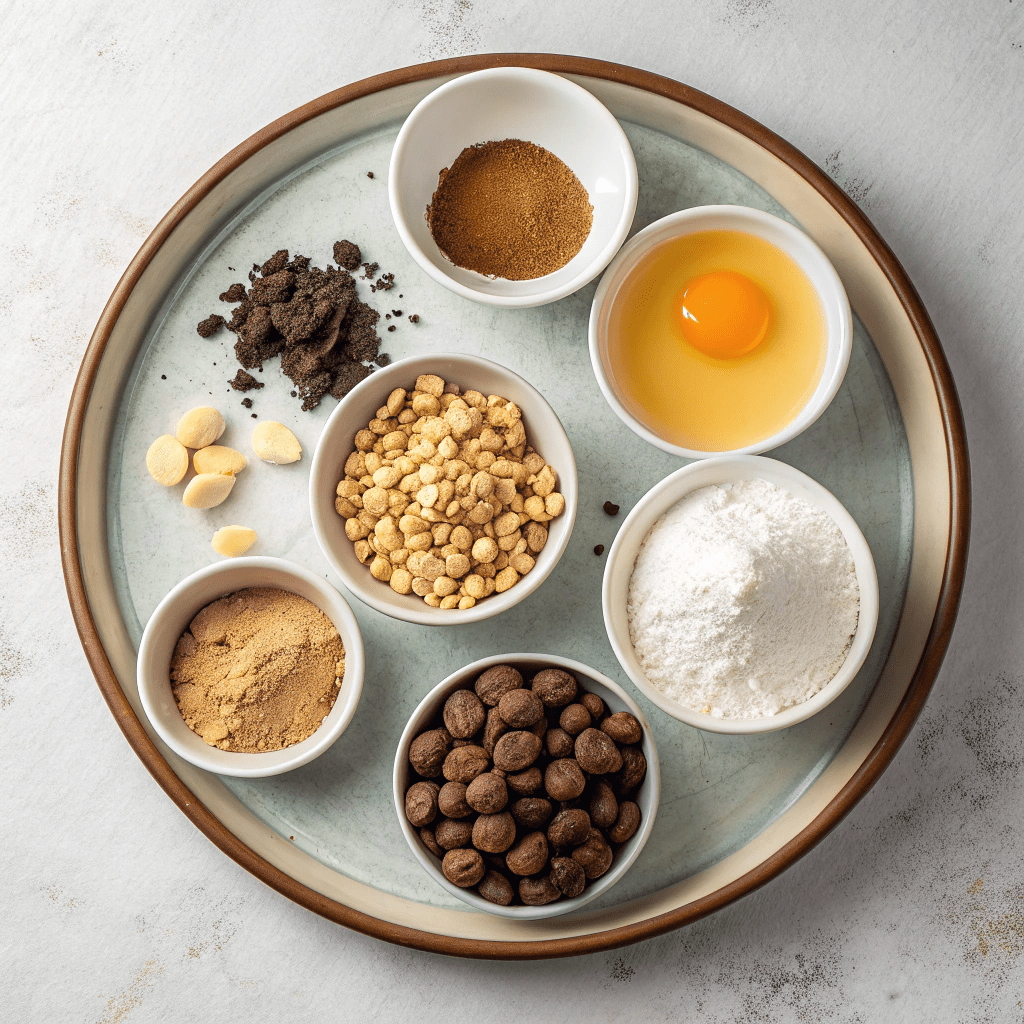 Ingredients for Ultimate Chocolate Peanut Butter Brownies