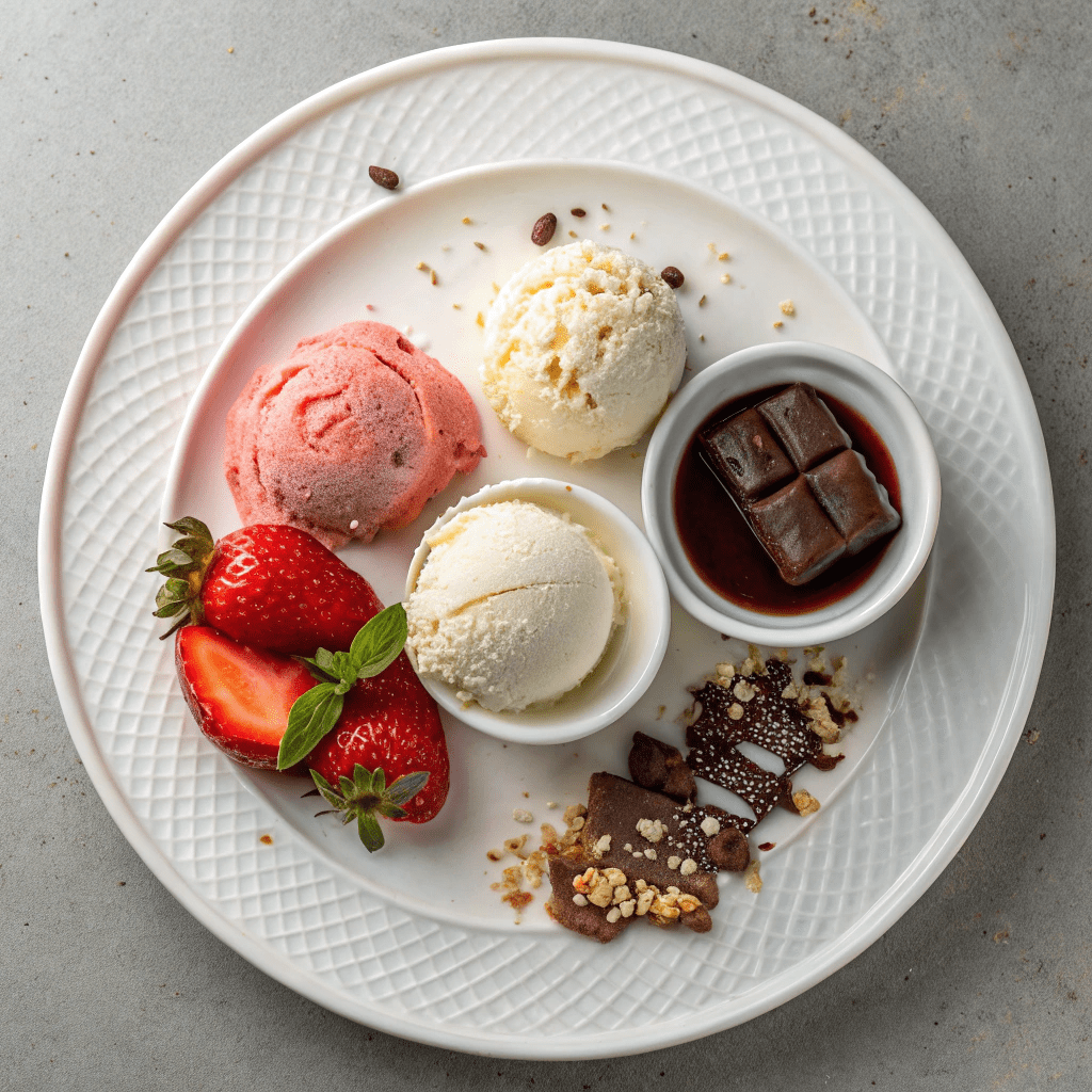 Ingredients for Homemade Ice Cream in a Jar