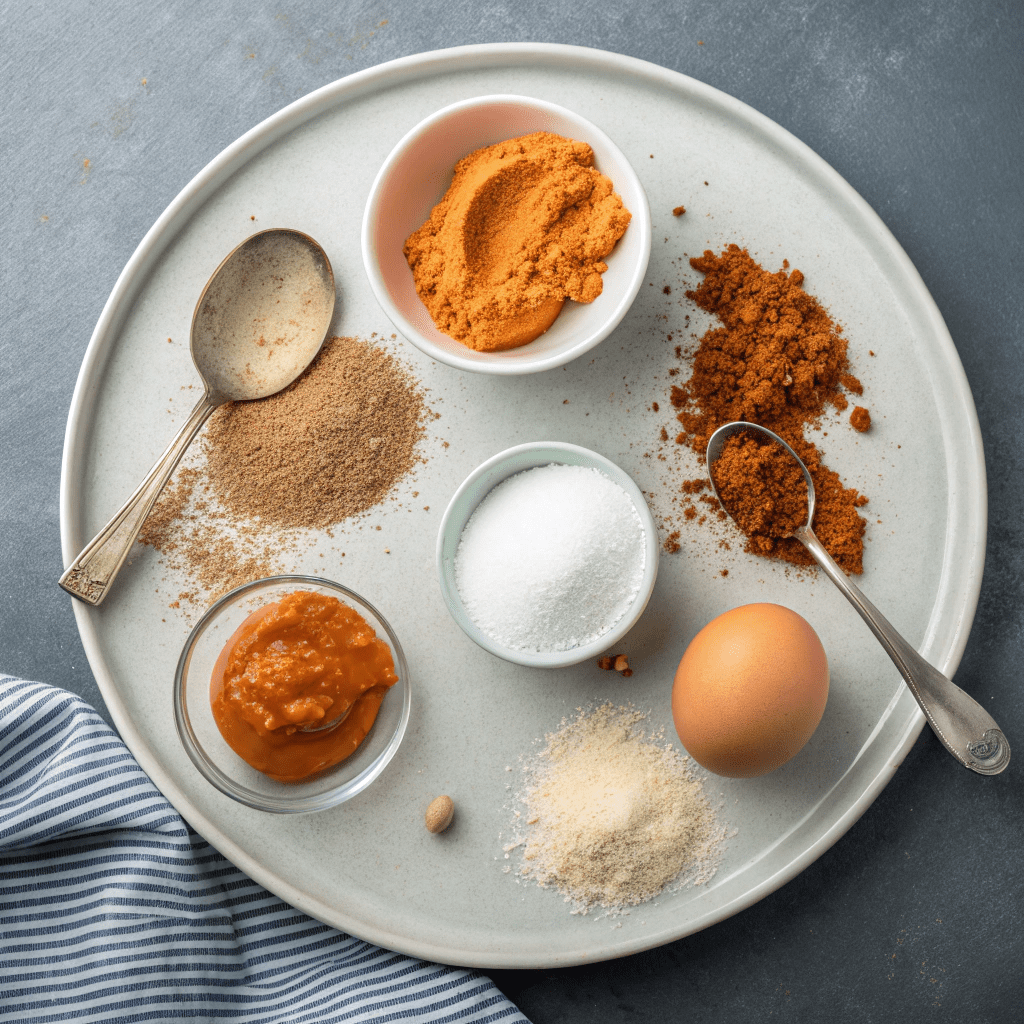Ingredients for Microwave Mug Pumpkin Pie